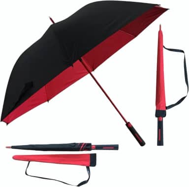 Guarda Chuva Automático Grande | Reforçado, Hiper Repelente à Água, Fibra de Vidro UltraFlex | Tecido Resistente, Proteção UV 100%, Resistente ao Vento | Perfeito para Chuva e Sol