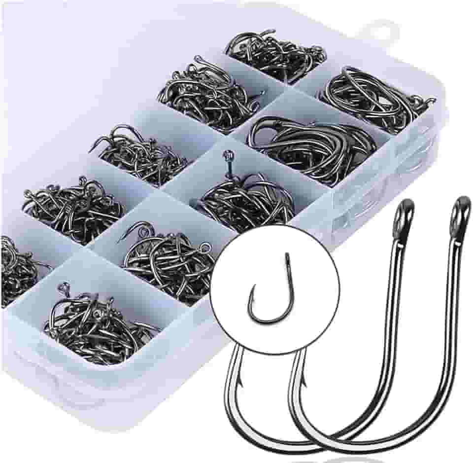 Kit Pesca: 600 Anzóis Chinu Nos Tamanhos 3 Ao 12 Com Estojo