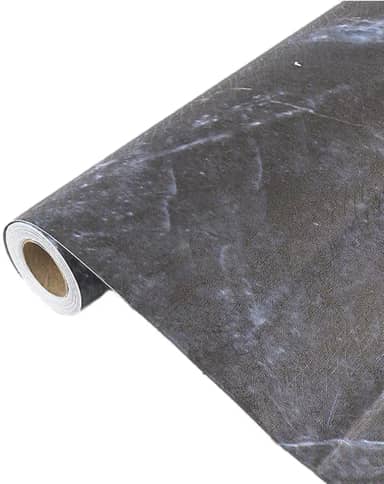 Papel de Parede Adesivo Auto Colante Efeito Marmorizado Preto Para Sala Quarto e Escritório