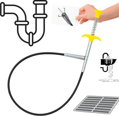 Desentupidor com Garras Versátil 90 cm: Solução Eficiente para Ralos, Pias, Canos e Tubos - Linha Premium