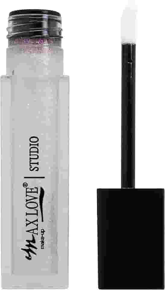 Gloss Labial Lip Volumoso Max Love Cor 15 - Incolor com Glitter - Aumento dos Lábios…