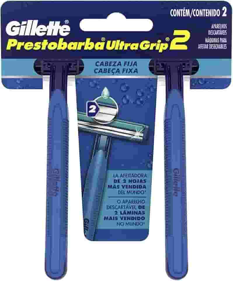 Aparelho de Barbear Descartável Gillette Prestobarba UltraGrip2 - 2 Unidades