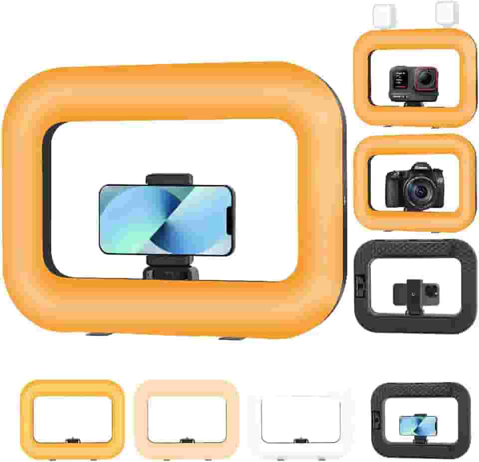 Ring Light, Ringlight, Celular Luz para Gravar Video, Kit de Vídeo para Smartphone Portátil Led Ring Light Estabilizador de Vídeo Selfie
