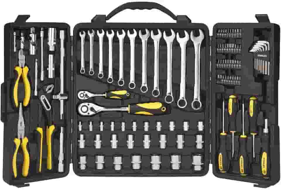 Stanley Mala de Ferramentas 110 Peças com Jogo de Chaves Fenda e Philips, Modelo STMT81244