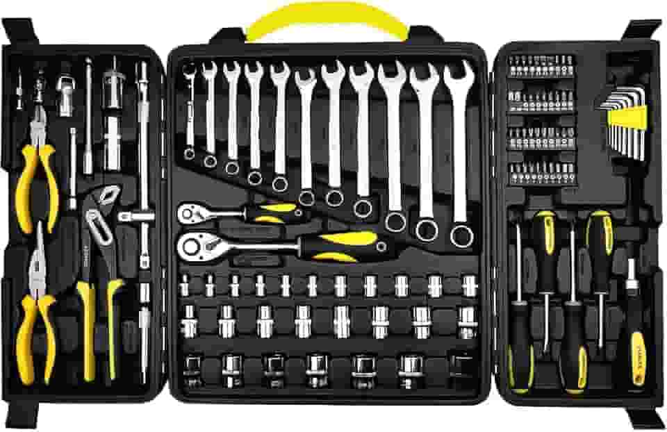 Caixa de Ferramentas Completa, Kit de Ferramentas Completo de 110 Peças, Maleta de Ferramentas para Reparo de Automóveis