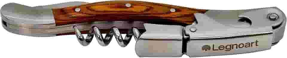 Saca-rolhas Grand Crue Sommelier Barbera Em Aço Inox e Madeira Clara Legnoart