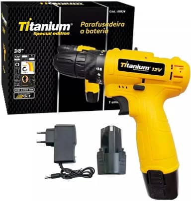 TITANIUM PARAFUSADEIRA SPECIAL EDITION AMARELA 1,2AH 12V T12
