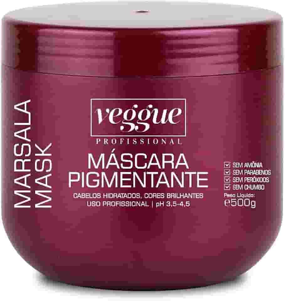 Máscara Capilar Pigmentante Marsala Veggue Profissional 500g