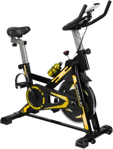 Bicicleta Ergométrica para Spinning, Roda de Inércia 13kg, Capacidade 120kg, 8 Níveis de Resistência