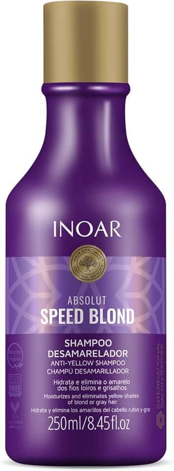 Shampoo Speed Blond Matizador 250Ml, Inoar, Transparente, 250 Ml