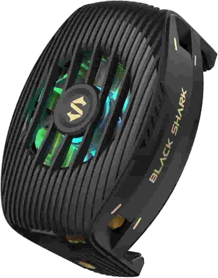 Black Shark Cooler Magnético para Celular, Ventilador de Resfriamento RGB Portátil, Leve, Compatível com Smartphones Android/iPhone, Switches, iPads, Laptops, Preto