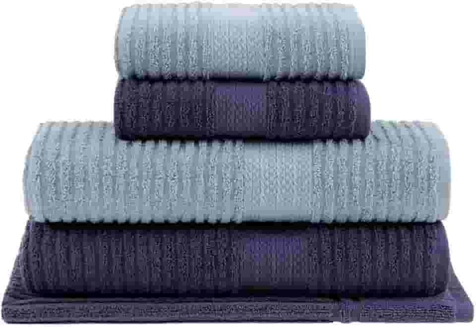 Jogo de toalhas Buddemeyer Doris Banho Azul Claro/Azul 5 peças