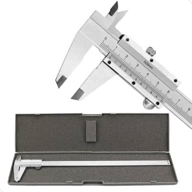 Paquímetro Analógico 150mm Profissional Aço Inox Com Estojo Alta Precisão Premium Mundo Compras