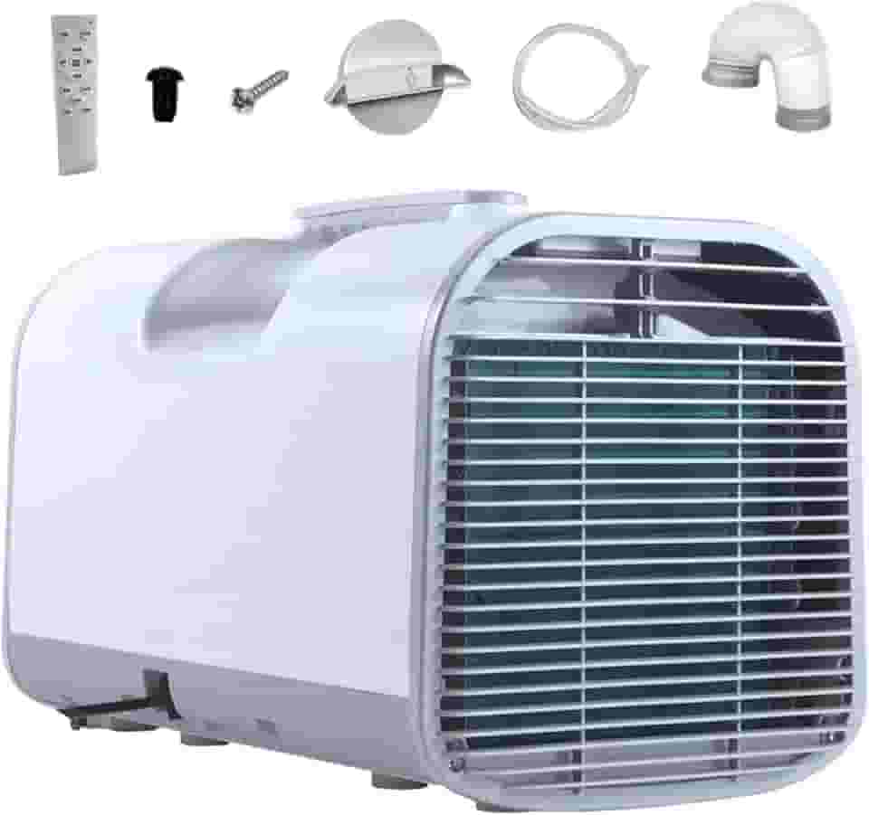 Ar condicionado portátil, 4095BTU, consumo de energia de 420W, com função de desumidificação, mini ar condicionado com controle remoto, sem necessidade de drenage,Acampamento, quarto