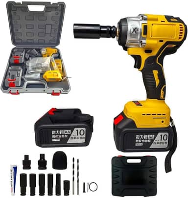 Chave De Impacto Parafusadeira 2 Baterias 48v / 500n.m