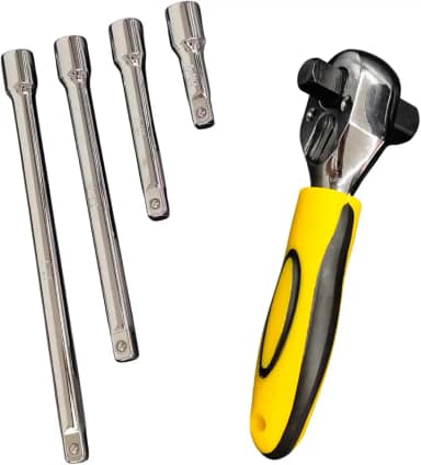 Chave Catraca 1/2' e 3/8' Com Prolongador Extensor Soquete