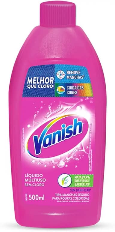Vanish Tira Manchas Líquido Multiuso Para Roupas Coloridas 500Ml