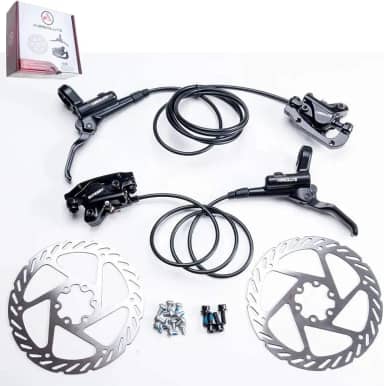Kit Freio A Disco Hidráulico Bike Com Rotor 160mm Absolute