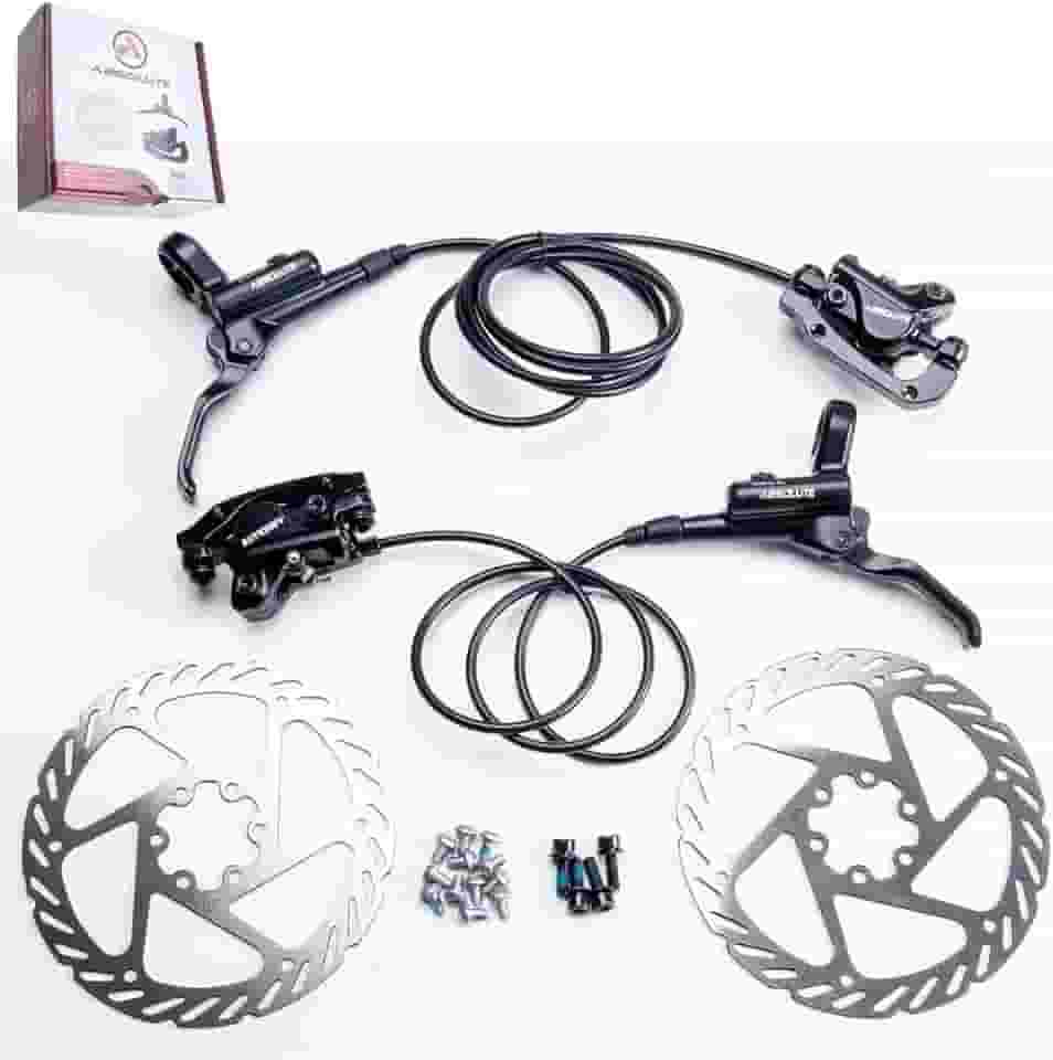 Kit Freio A Disco Hidráulico Bike Com Rotor 160mm Absolute