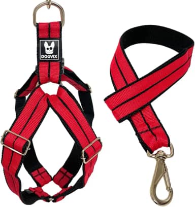 Guia Coleira Peitoral Regulável para Cachorros medio grande porte Dogvix (Rosa, G)