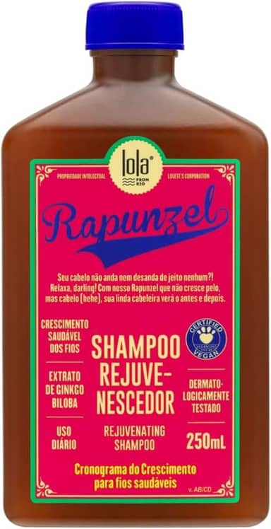 Rapunzel Shampoo Rejuvenescedor 250ml , Lola Cosmetics