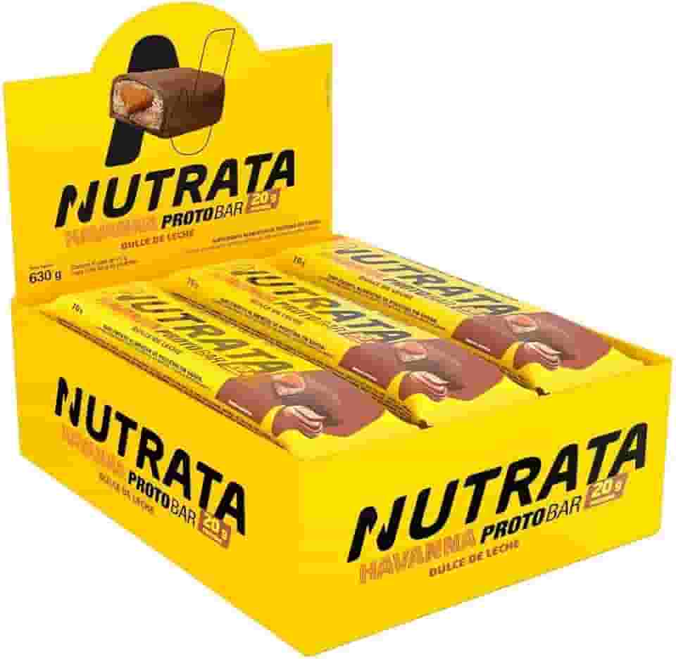 Nutrata Proto Bar Havanna 70g display com 9 barras - Dulce de Leche