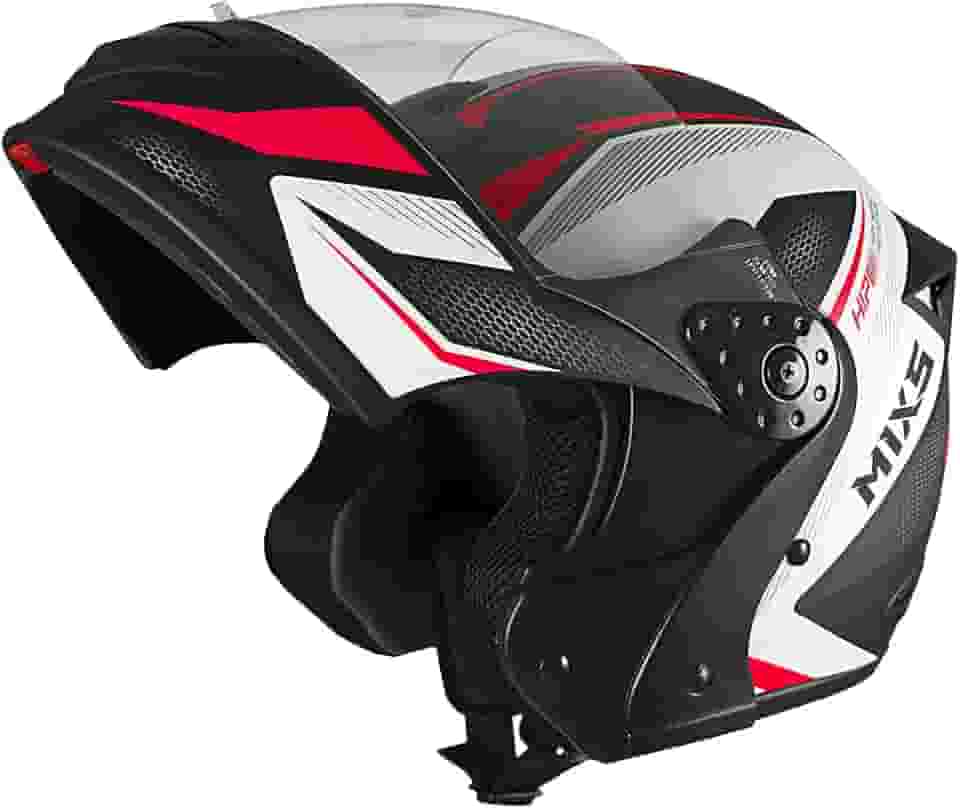 Capacete Escamoteável Mixs Gladiator Neo 58 Vermelho