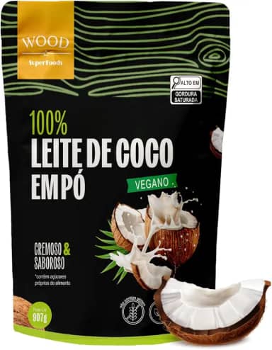 Leite de Coco em Pó 100% Puro Vegano Sem Lactose 907g