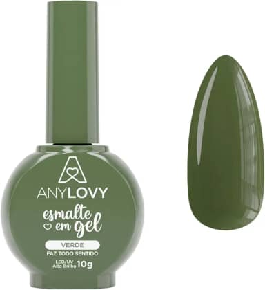 Esmalte em Gel Anylovy Verde Faz Todo Sentido 10g – Um Toque de Energia nas Suas Unhas
