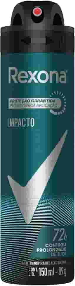 Rexona Desodorante Antitranspirante Aerosol Masculino Impacto 72 Horas 150Ml