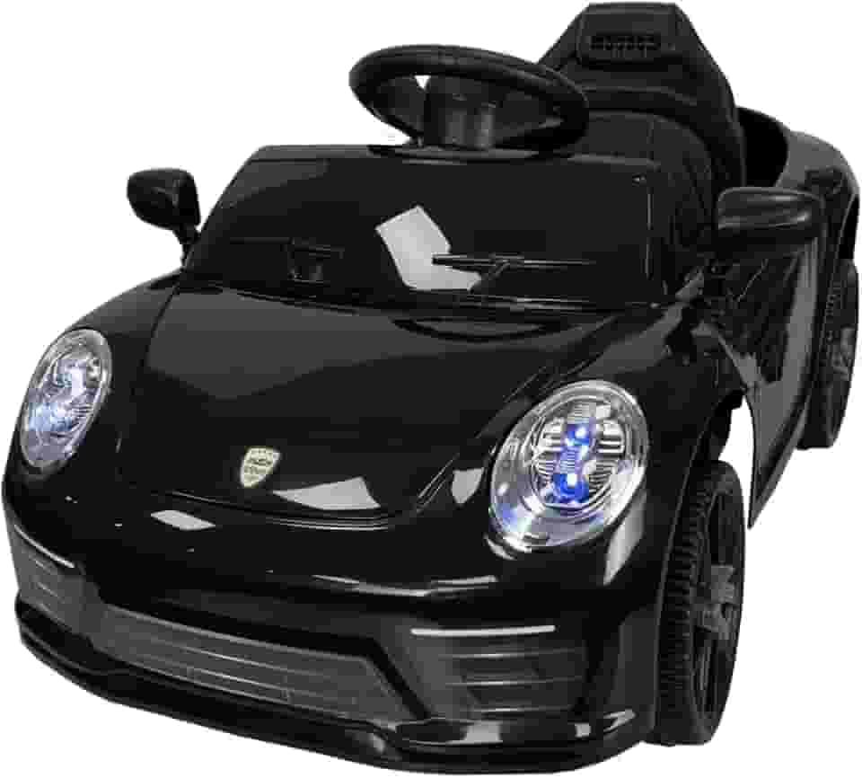 Zippy Toys Carro Elétrico Compact com Controle Remoto 6V, Preto