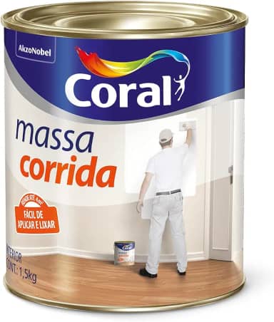 MASSA CORRIDA BRANCO 1,5KG - CORAL