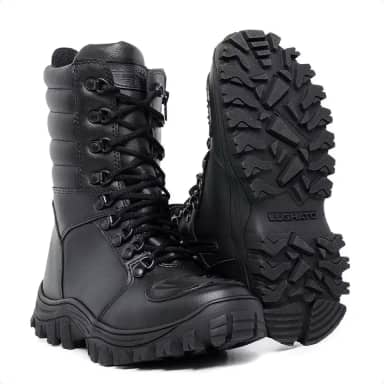 COTURNO TÁTICO LUGHATO ORIGINAL SOLADO COSTURADO (42, BR, Adulto, Numérico, 42)