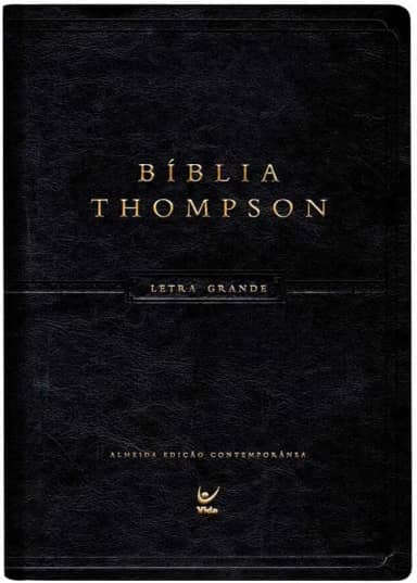 Bíblia Thompson - Letra Grande: Capa Luxo Preta