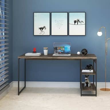 Compace Desing, Escrivaninha com Estante Baixa 2 Prateleiras 1,50m Dynamica