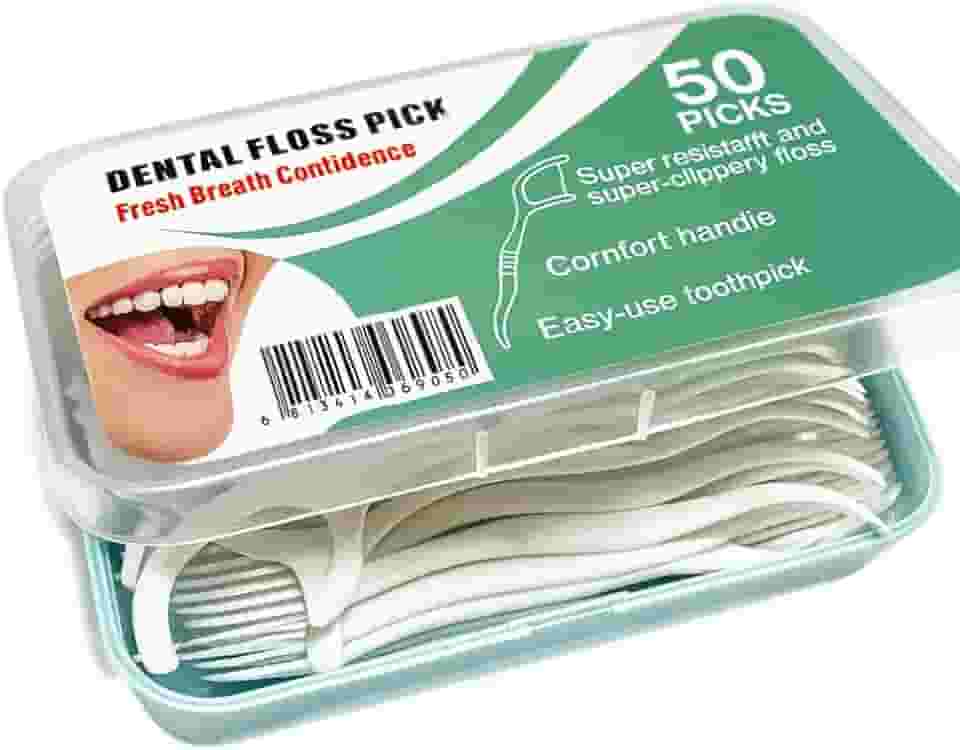 Fio Dental para Aparelho Ortodôntico – Kit com 50 Unidades, Dispensador Prático e Uso Diário