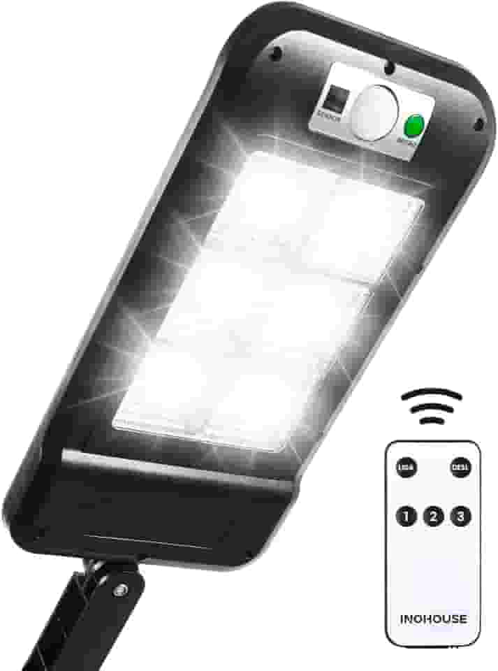 luminaria solar refletor poste 200w potente Kit completo IP65 preta