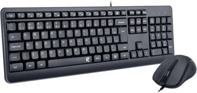 Combo Mouse e Teclado Redragon R Office BS-7092 Preto 1200 DPI
