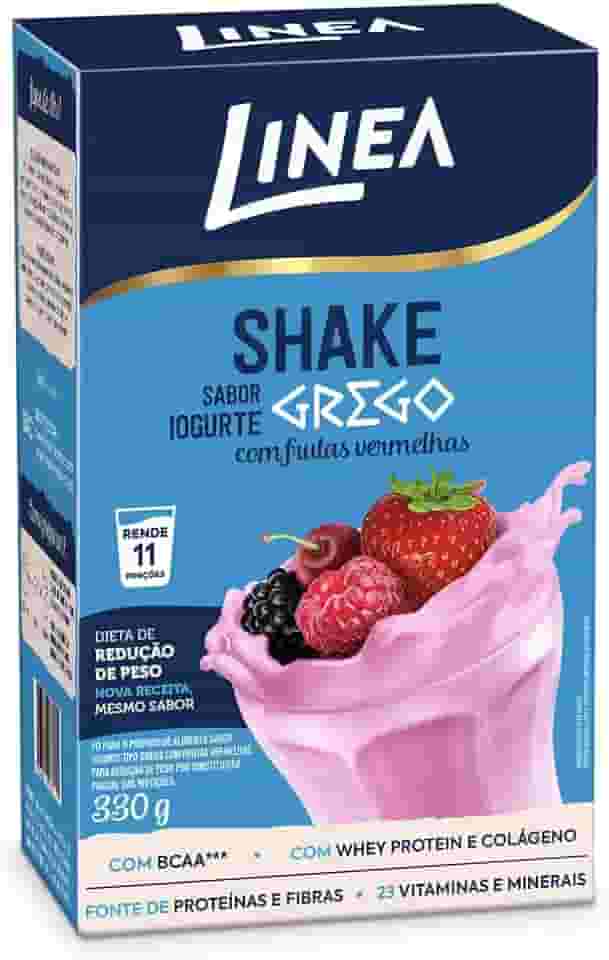 Linea Shake Sabor Iogurte Grego Com Frutas Vermelhas - 330G