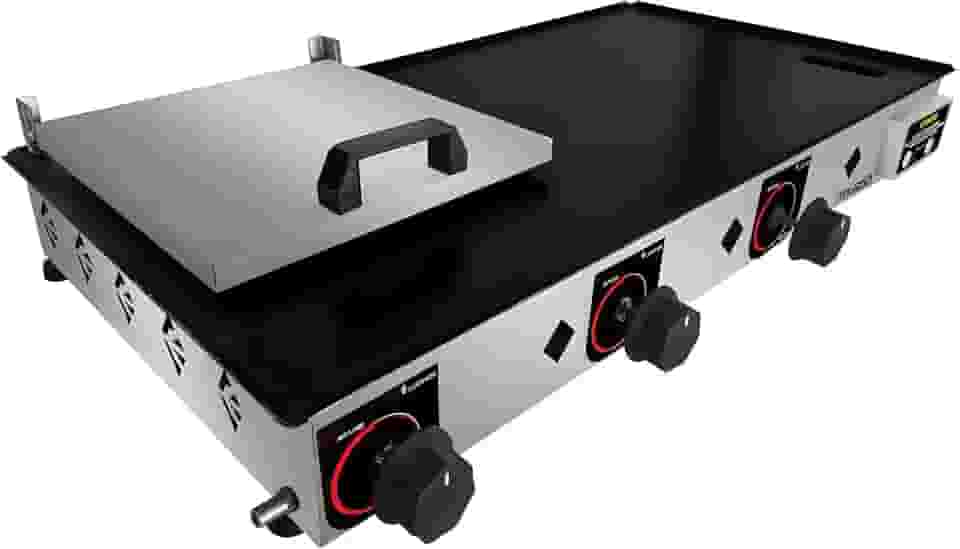 Chapa Para Lanches Semi Profissional 2mm 80x40 C/prensa