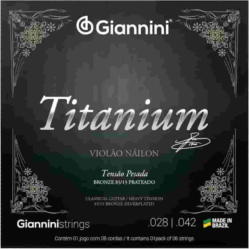 Encordoamento Violao Nylon Giannini Titanium Genwta Pesada