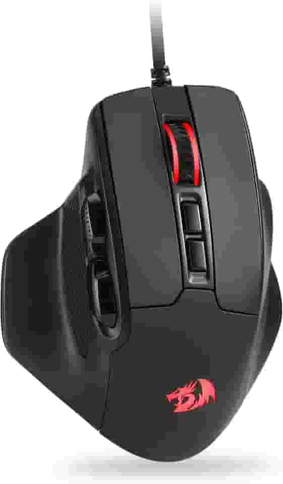 Mouse Gamer Redragon Bullseye RGB Preto 12400 DPI PAW3327 7 Botões Programáveis M806-RGB
