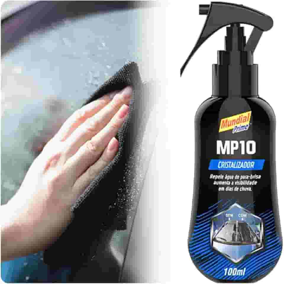 Cristalizador MP10 Limpa vidros Prime Repelente Repele água chuva parabrisa