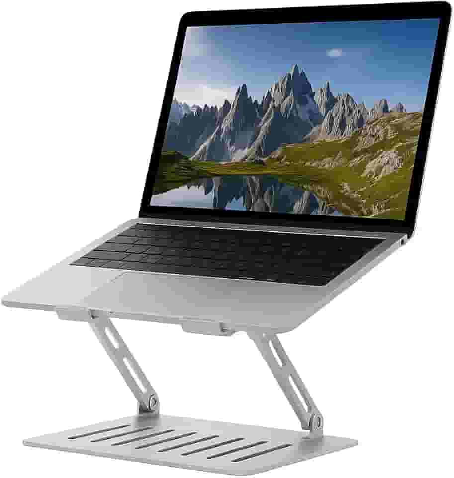 Suporte para Notebook de Aço - Ajustável e ventilado compativel com Notebook e Mackbook até 16.0" Ideal para Estudos e Homeofice - Auxilia a postura melhorando a produtividade e foco no trabalho.