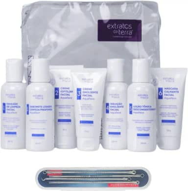 Mini Kit Limpeza De Pele Aquaface Completo + Extrator de Cravos
