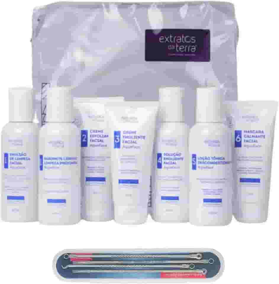 Mini Kit Limpeza De Pele Aquaface Completo + Extrator de Cravos