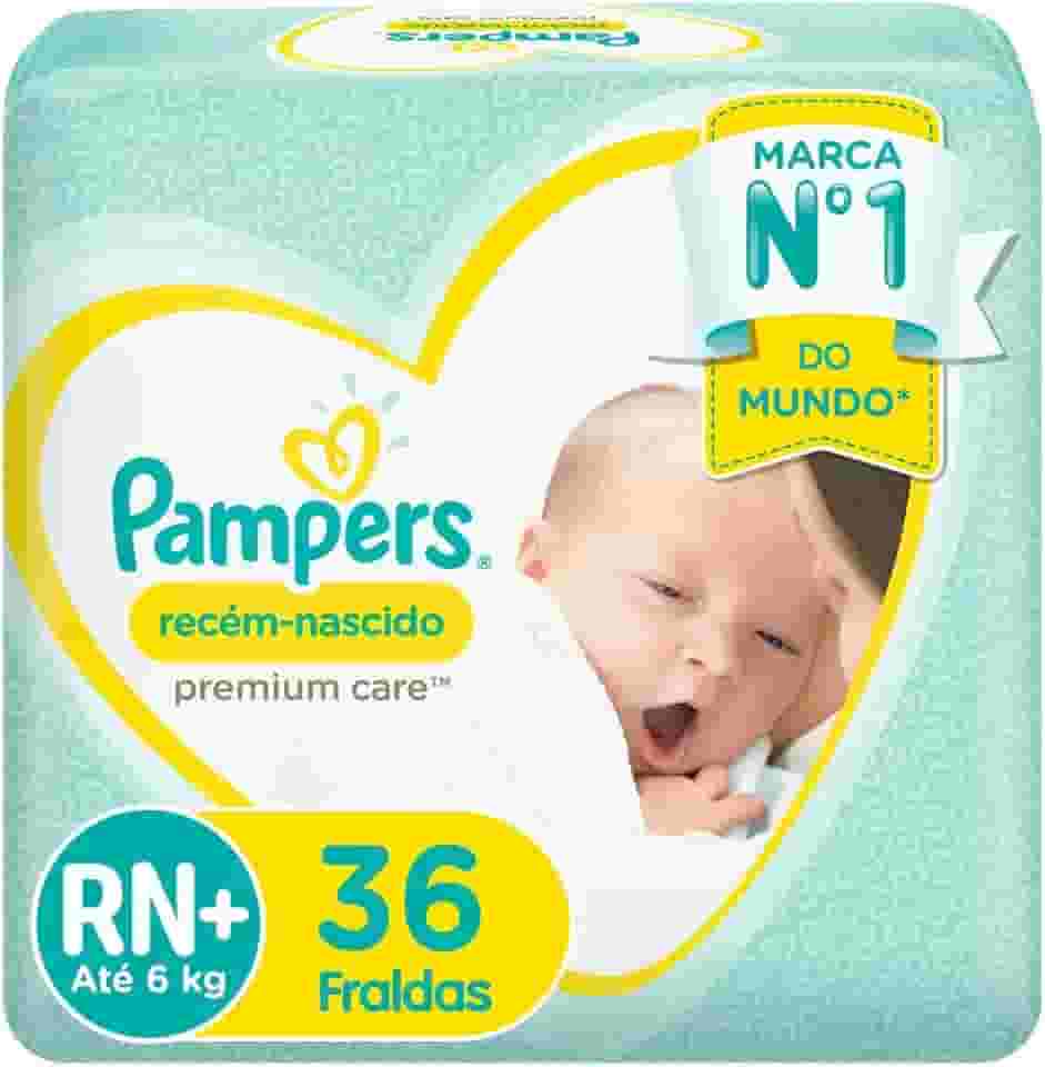 Fralda Pampers Premium Care RN+ - 36 fraldas