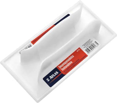 Atlas - Desempenadeira Plástica Pequena para Acabamento de Texturas Decorativas, Tamanho 16x8cm