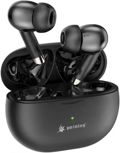 Fone de Ouvido Bluetooth 5.4 Sem Fio TWS – Microfone Embutido, Cancelamento de Ruído, Bateria Longa, IPX4 à Prova D’Água, Design Esportivo Ergonômico, Compatível com iPhone e Android (Preto)