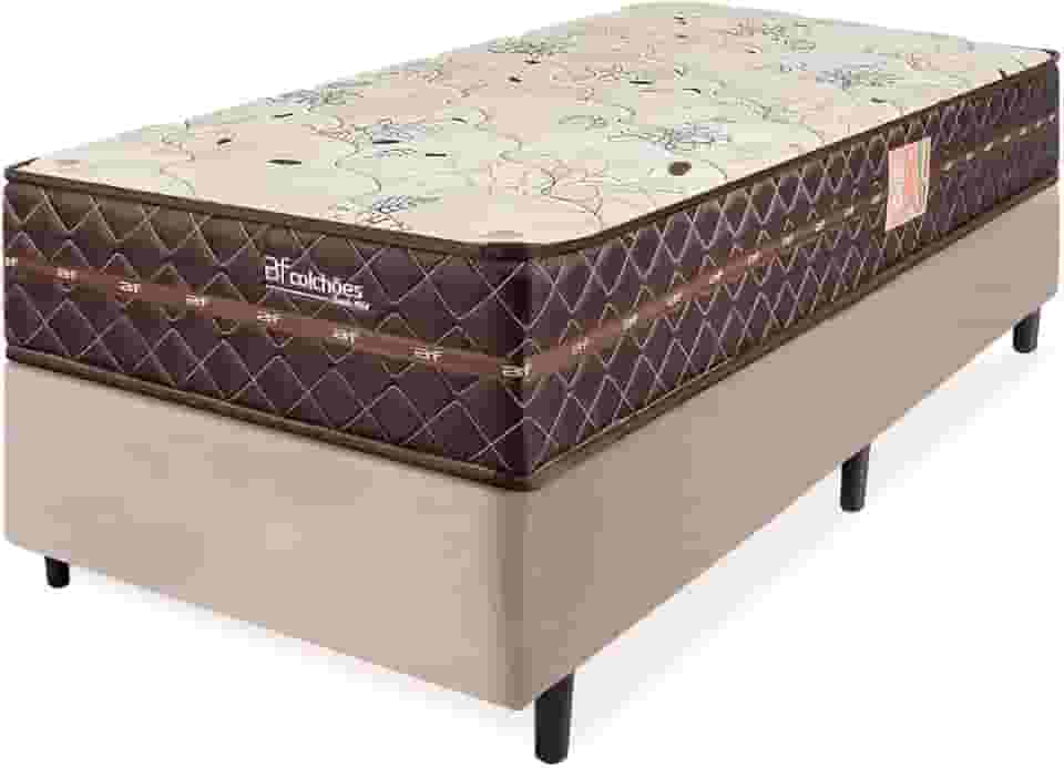 Cama Box Colchão Solteiro Firme Espuma D33 Antialérgico Certificado 88x188x58cm - BF Colchões